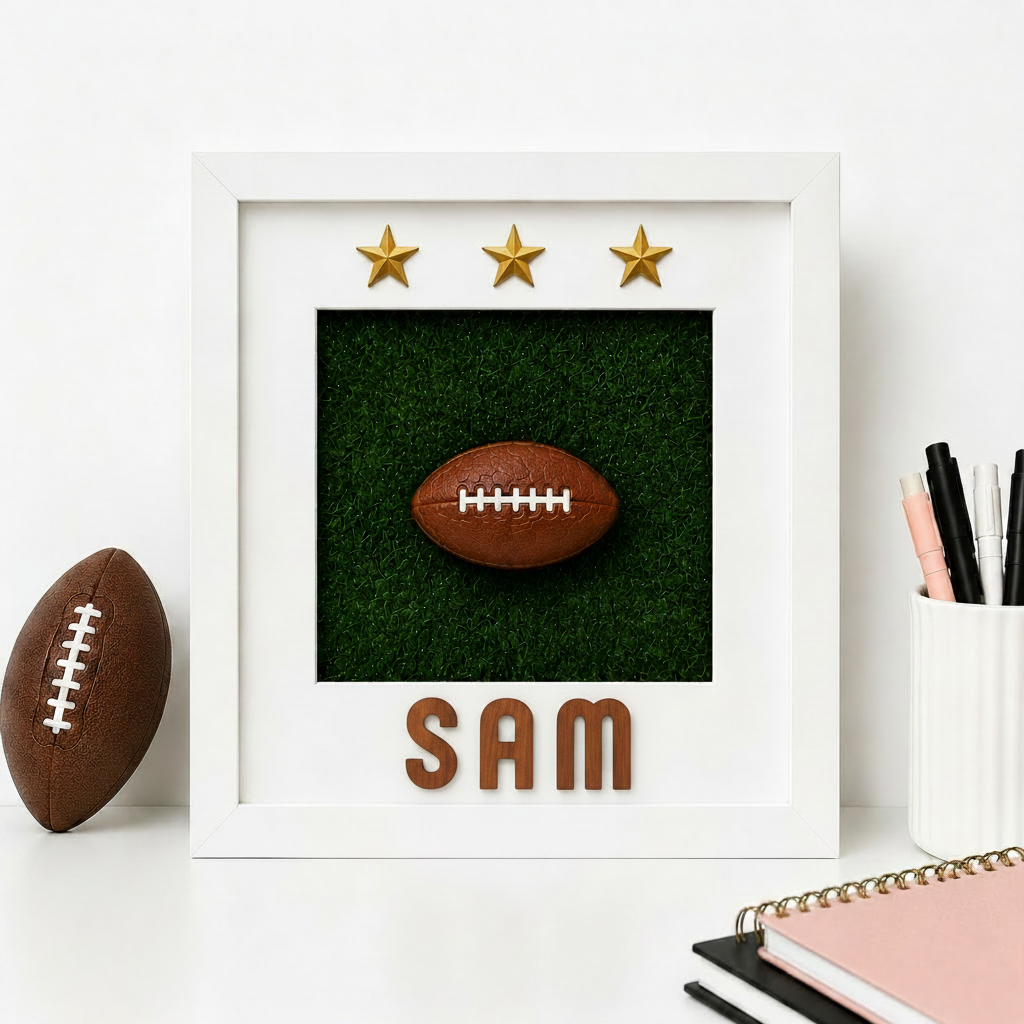 Personalised 3D Rugby Frame